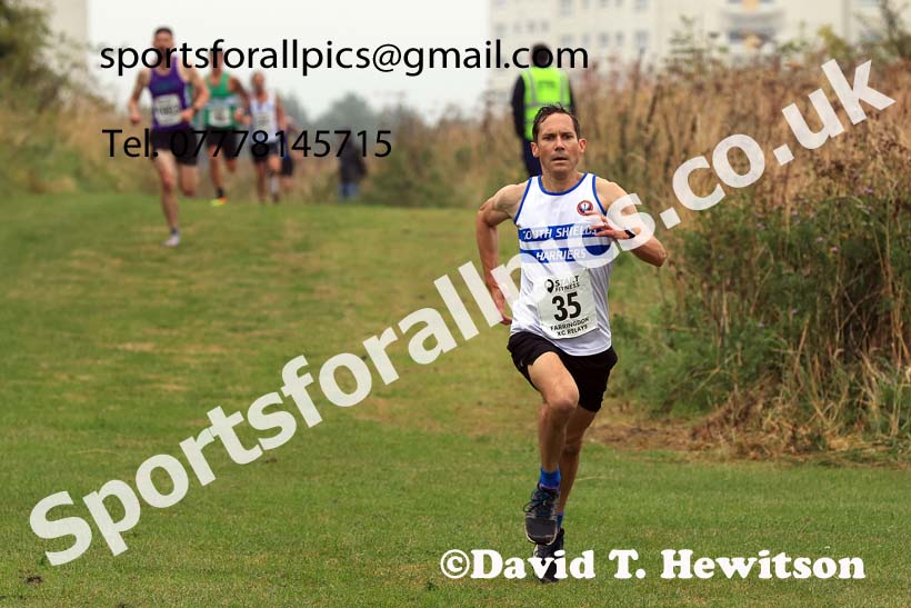 Senior Men and Veterans Relay, 2024 Sunderland XC Relays.  Photo: David T. Hewitson/Sports for All Pics